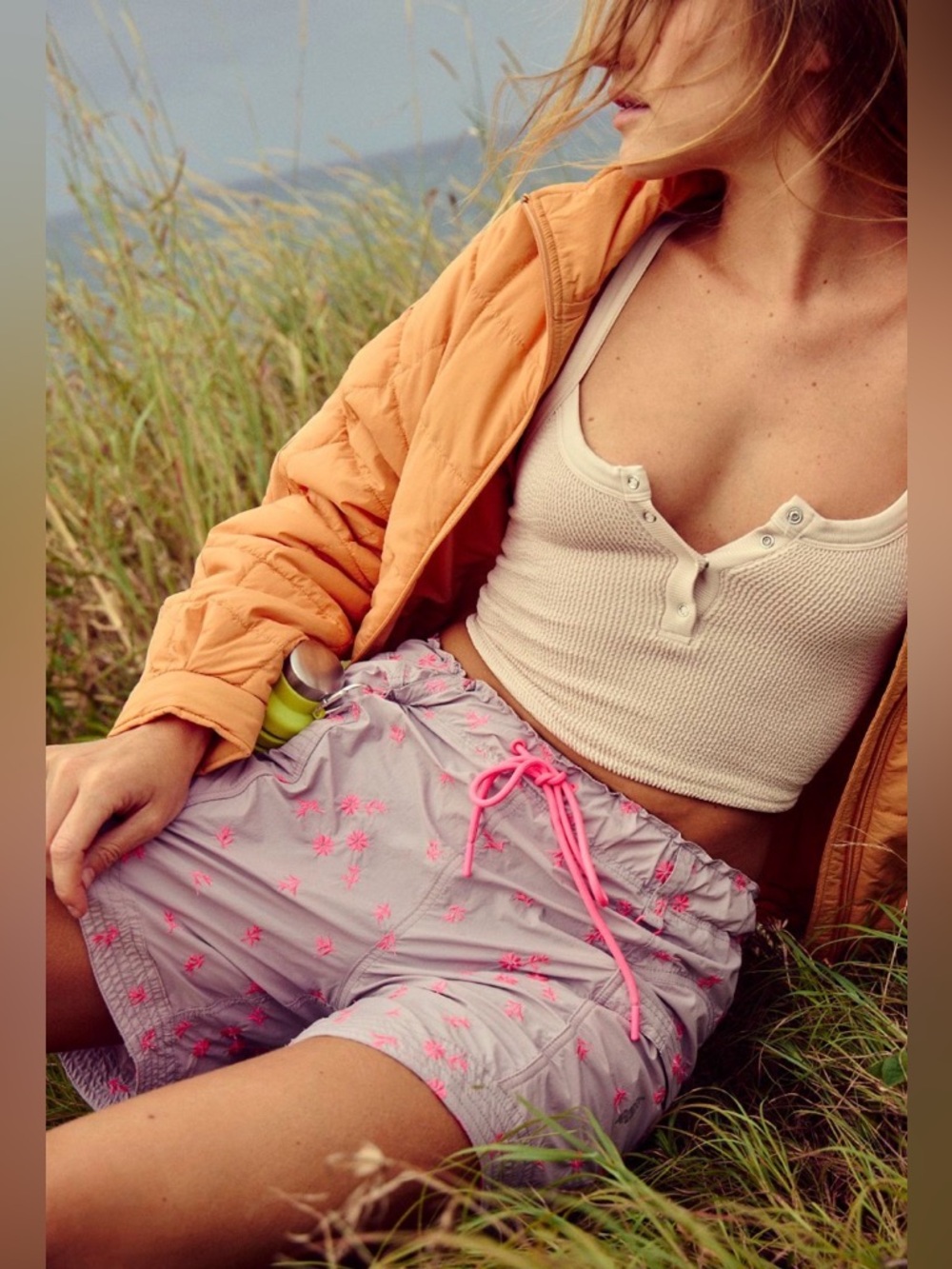 FP MOVEMENT by FREE PEOPLE In The Wild Embroidered Long Shorts - Picture 3 of 16